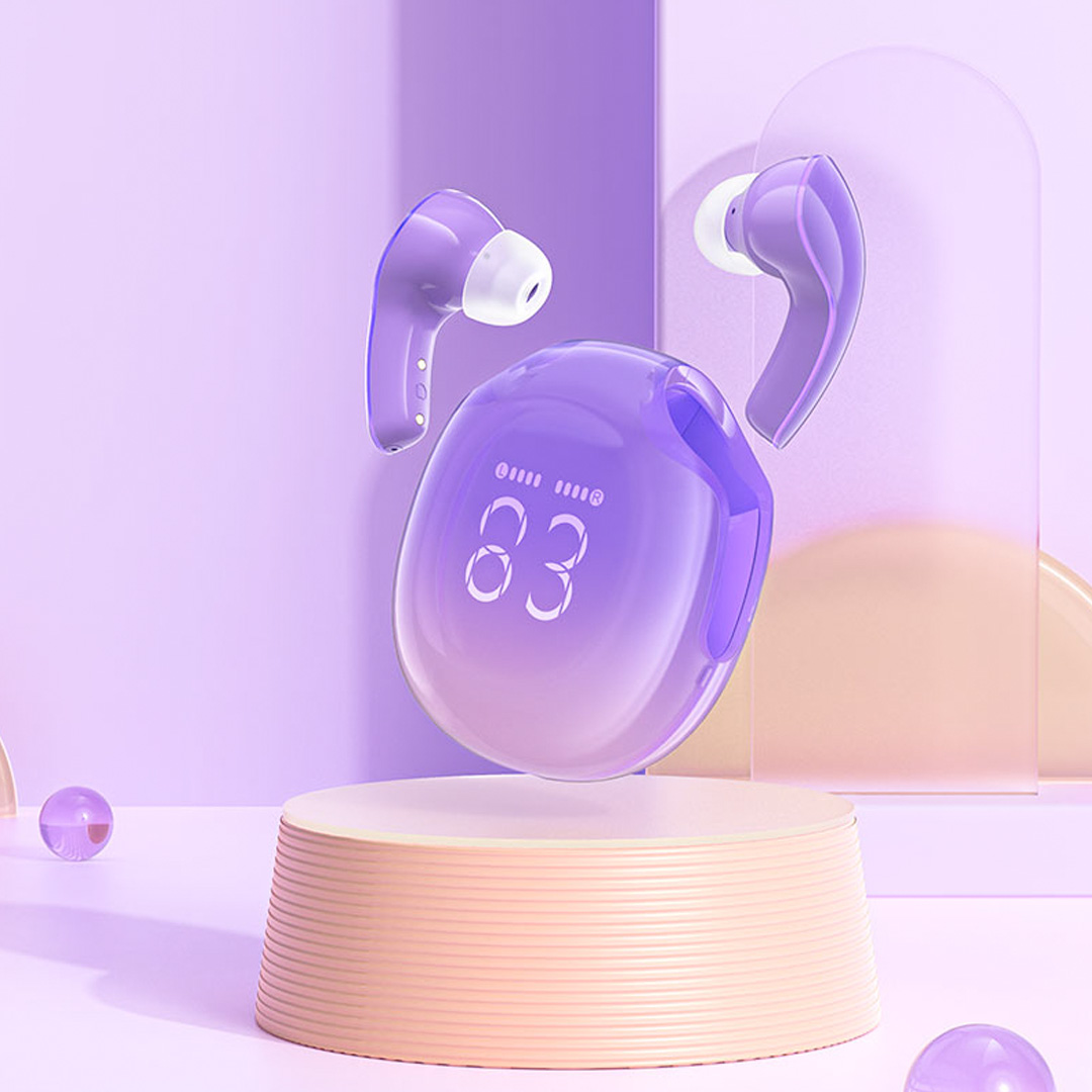 T9 Crystal (Air) color Bluetooth earbuds - Image 11