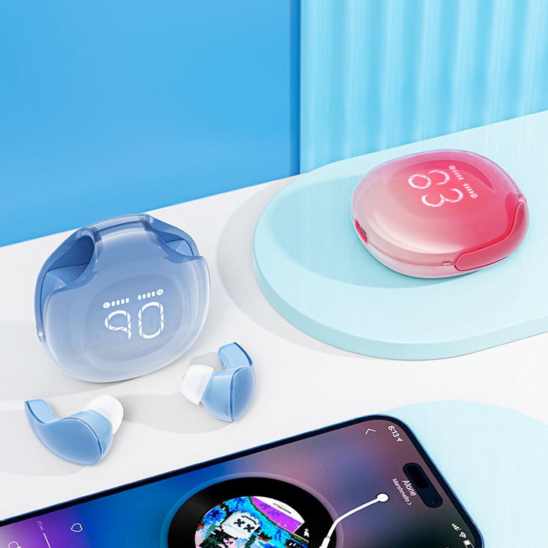 T9 Crystal (Air) color Bluetooth earbuds - Image 10