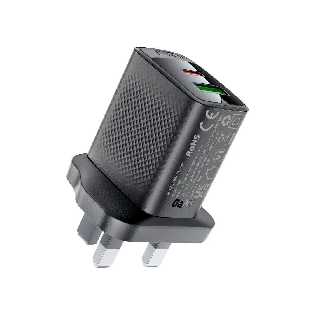 AceFast A99 PD30W GaN (USB-C+USB-A) Charger (UK)
