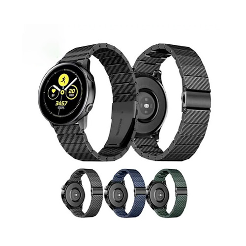 Coteci W88 Carbon Fiber Pattern Steel Strap 22MM - Image 3