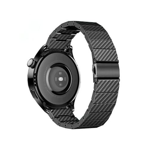 Coteci W88 Carbon Fiber Pattern Steel Strap 22MM
