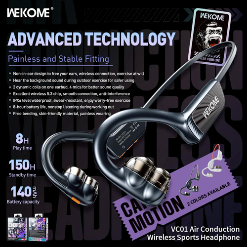 WEKOME VC01 Air Conduction Wireless Sports Headphone - Image 2