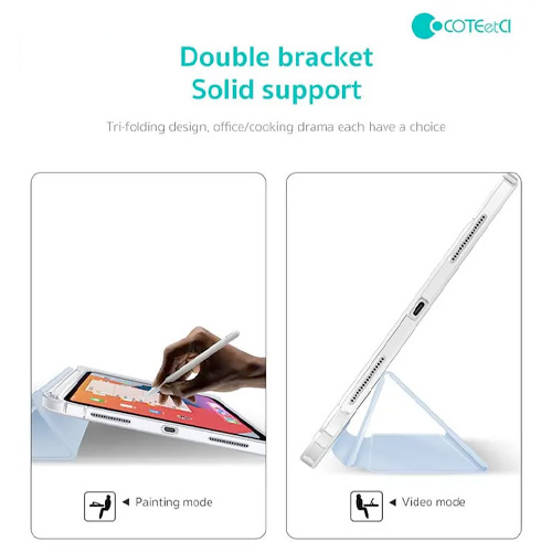 COTEetCI Tri-Fold Pen Slot Side Sticker Protective Case iPad Pro 12.9 - Image 4