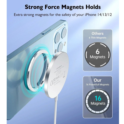 Choetech T518 15W Removable Wireless Magnetic Charge - Image 3