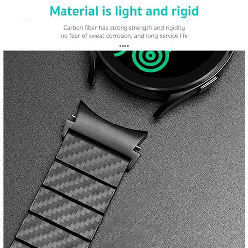 Coteci W88 Carbon Fiber Pattern Steel Strap 22MM - Image 5