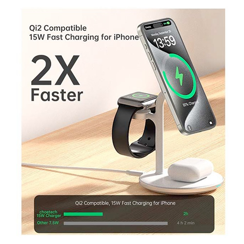 Choetech T585 3in1 15W Wireless Charger - Image 10