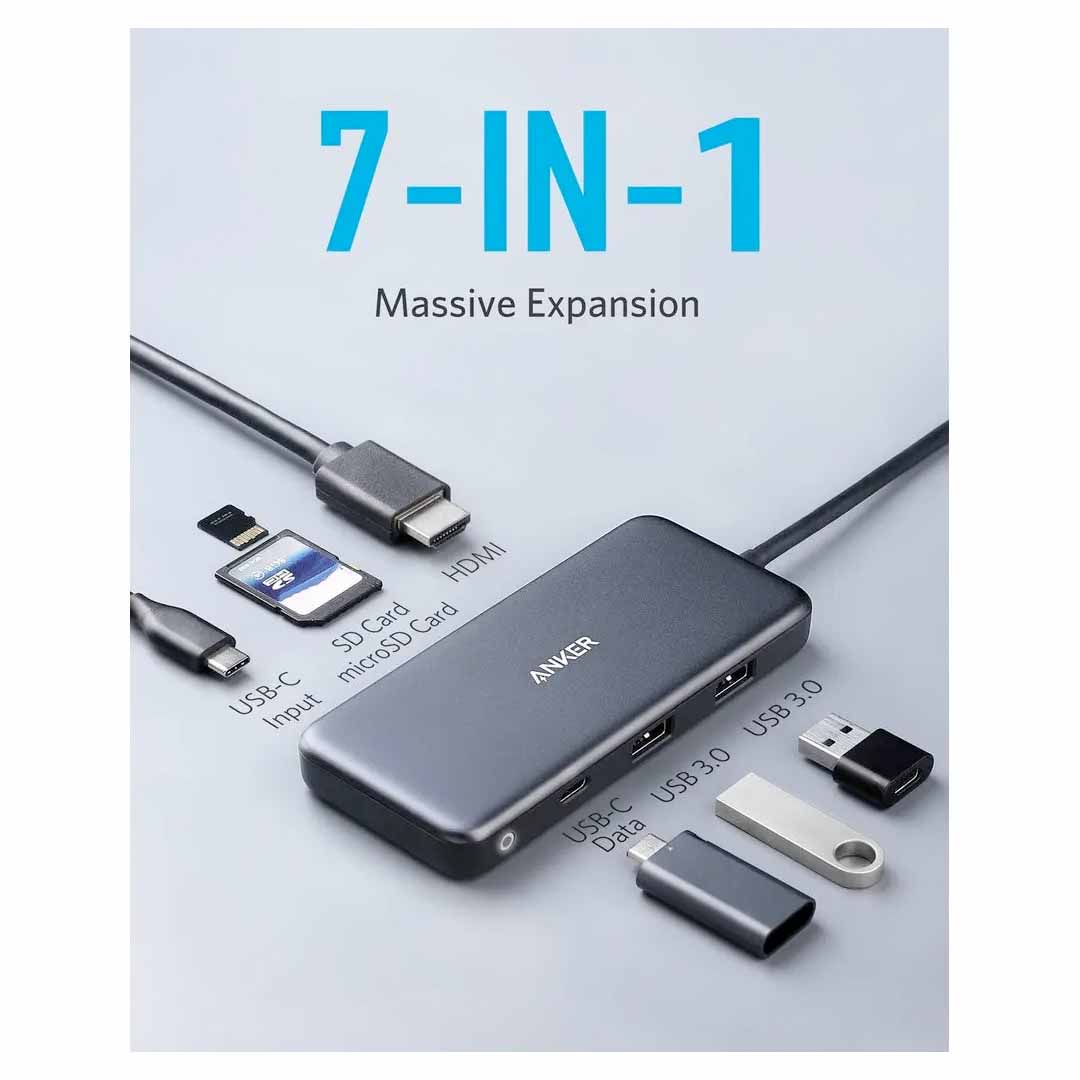 Anker PowerExpand+ 7-in-1 USB-C PD Media Hub Adapter - Image 5