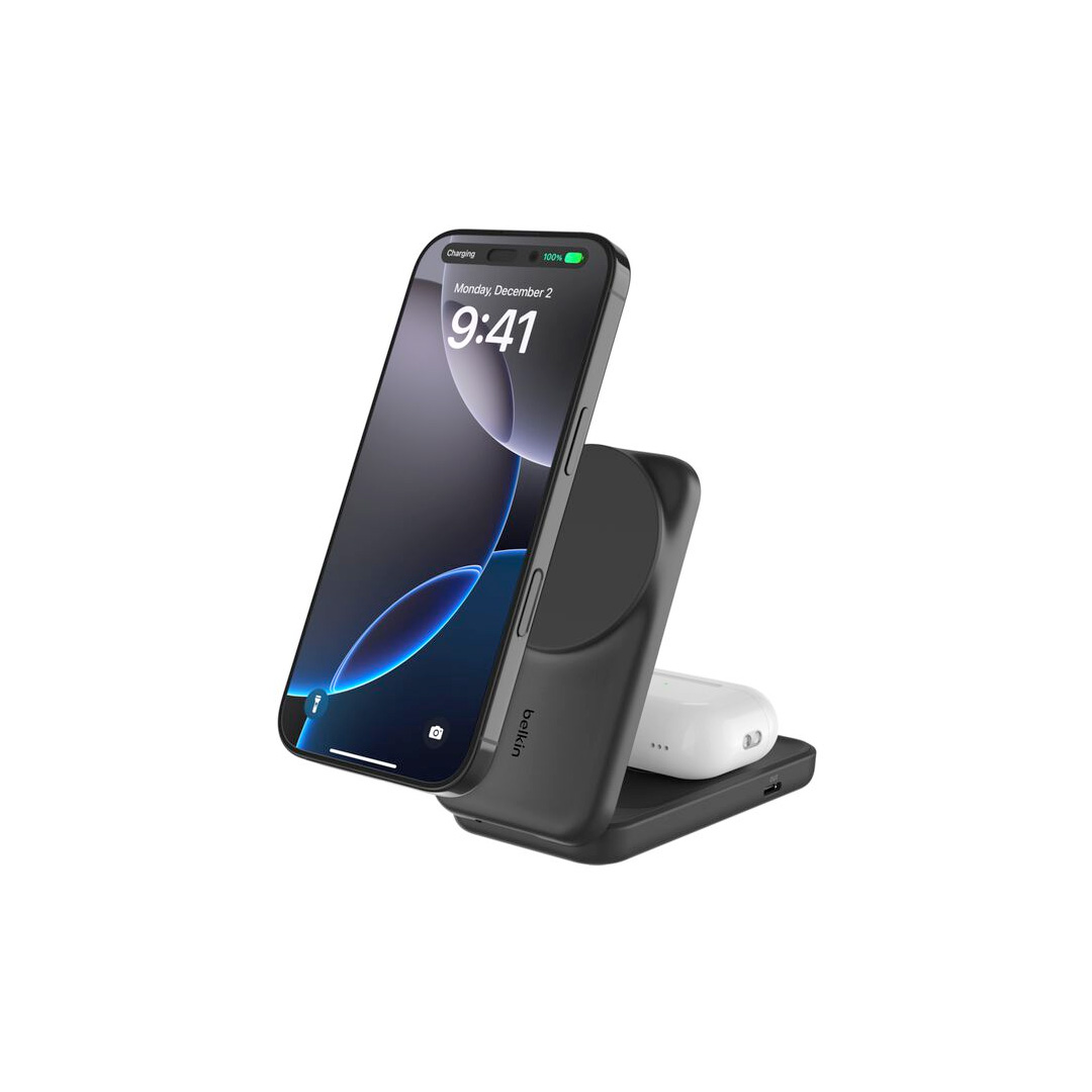 Belkin 25W Q12 2-in-1 Foldable Charger (Square)