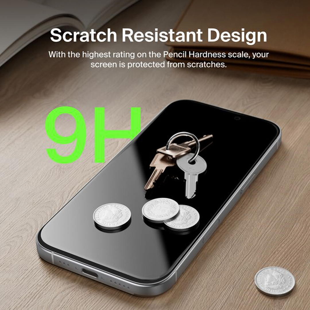 BELKIN InvisiGlass Privacy Filter Screen Protector for iPhone 17 / iPhone 16 Pro, Gen 2 - Image 4